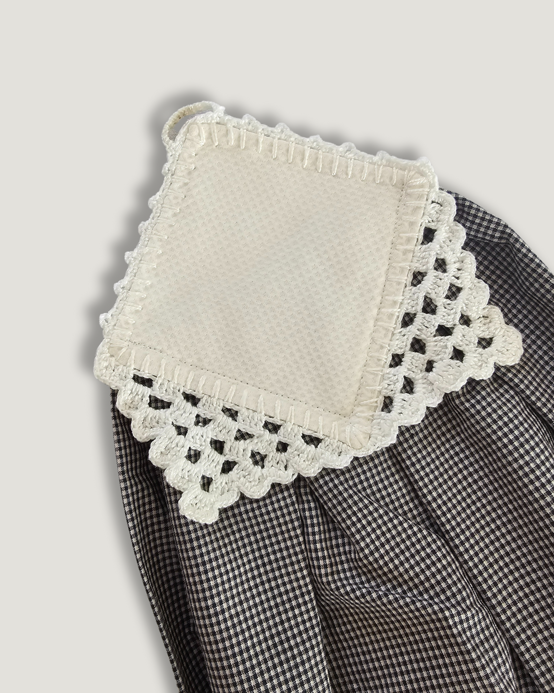 Puxa-Sacos 100% Algodão Xadrez - Abertura atrás - Imagem 2