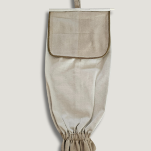 Puxa-Saco Estruturado 100% Algodão - Bege e Off White